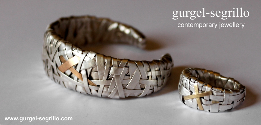 contemporary jewellery handcrafted in fine silver and gold created by Patricia Gurgel Segrillo