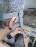hand-crafted jewellery, by cork-based designer-maker patricia gurgel segrillo, in the workshop