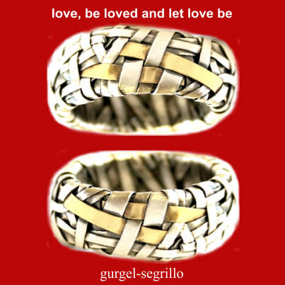 Gurgel-Segrillo supports marriage equality - partnership bands handcrafted in silver and gold 