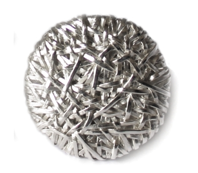 woven silver ring, large disc handcrafted, contemporary jewellery, by designer-maker gurgel-segrillo