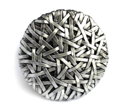 contemporary jewellery, handcrafted by artist gurgel-segrillo: disc woven silver ring